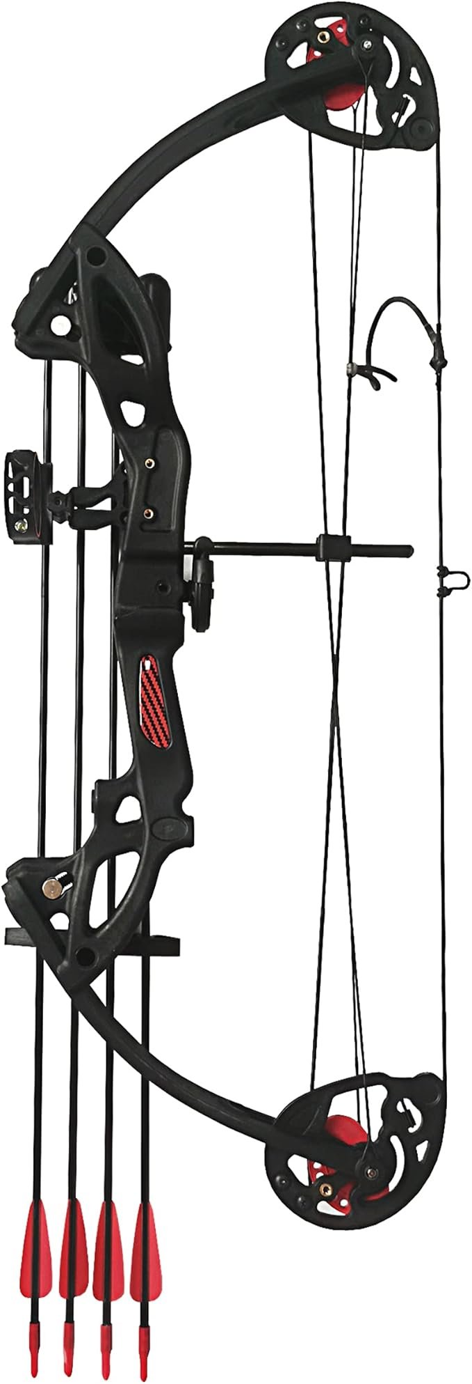 2 Youth and Beginner Compound Bow Archery, Suitable for Right/Left Handed Users, Adjustable Draw Length (19”-28”), Adjustable Draw Weight (15-29 Lbs), Arrow Velocity: 260 fps, Complete Package with Archery Hunting Gear.