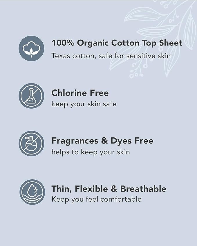 2 Comfort Pads (Overnight, 20 Count) - Ultra Soft, Comfortable, Thin Pads with Wings, Super Absorbency. Premium Quality