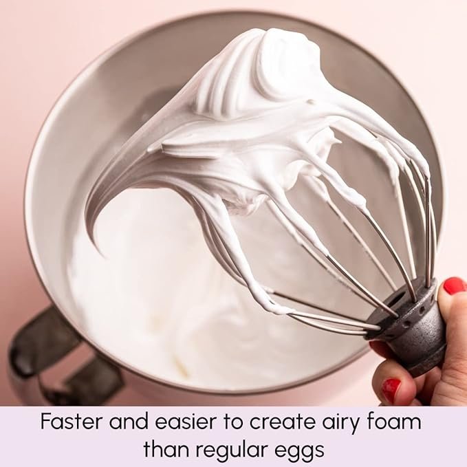 1 Unflavored Egg White Protein Powder 7.05 oz, Dried Egg Whites in Powder Form, Baking Essential for Meringue Cookies