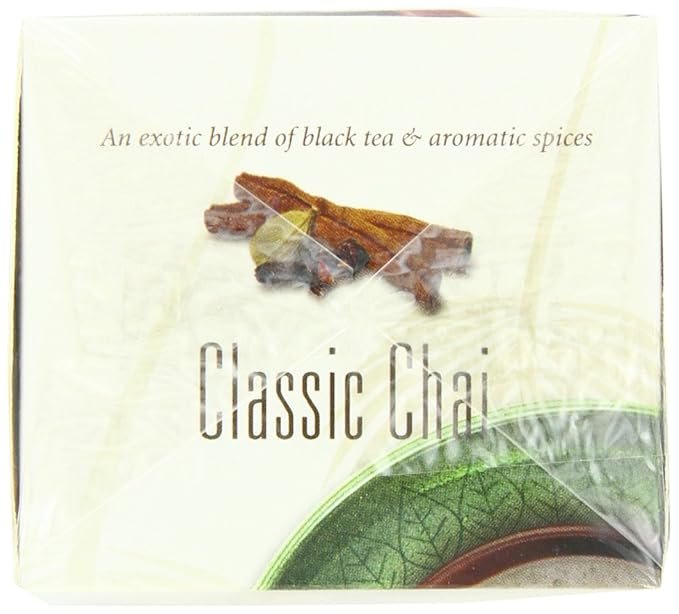 4 Davidson's Organics, Classic Chai, 25-count Tea Bags, Pack of 6