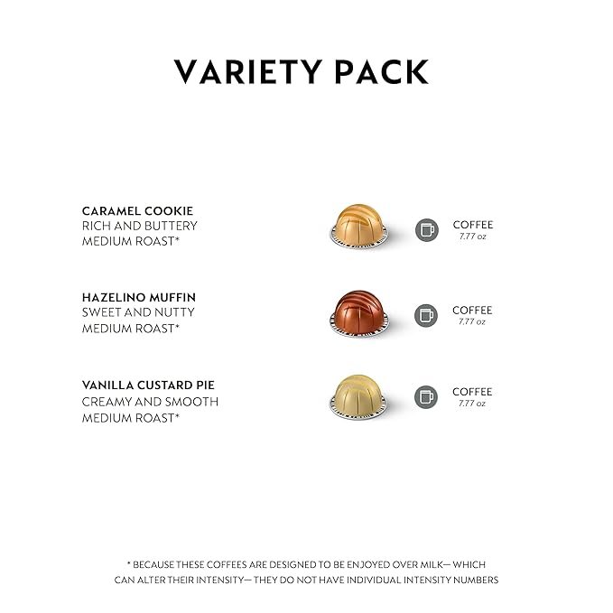 1 Nespresso VertuoLine Barista Flavored Pack, Mild Roast, 10 Count (Pack of 3) Coffee Pods, 7.77 Ounce (VertuoLine)