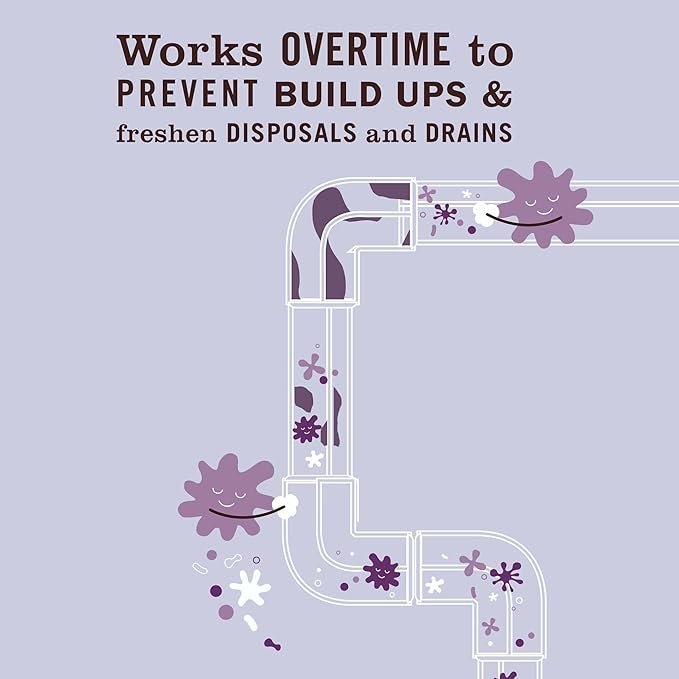 2 MRS. MEYER'S CLEAN DAY Probiotic Drain Maintenance Liquid, Lavender, Freshens Disposals and Drains, 32 Fl Oz