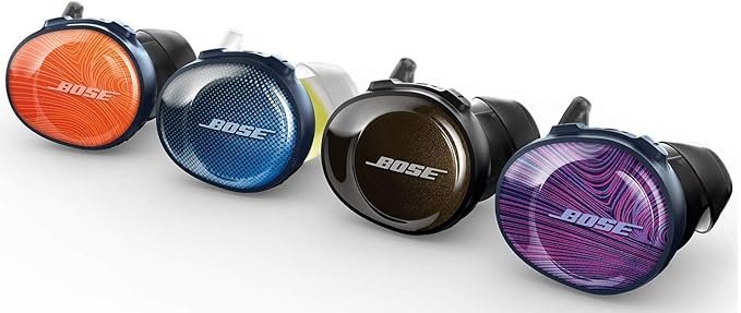 2 Bose SoundSport Free, True Wireless Earbuds, (Sweatproof Bluetooth Headphones for Workouts and Sports), Ultraviolet with Midnight Blue (Renewed)