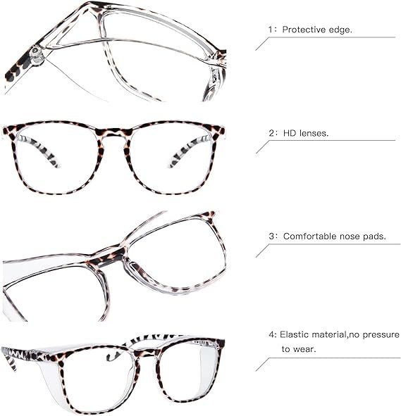 1 Protective Eyewear for Women and Men: Anti-Fog Blue Light Glasses