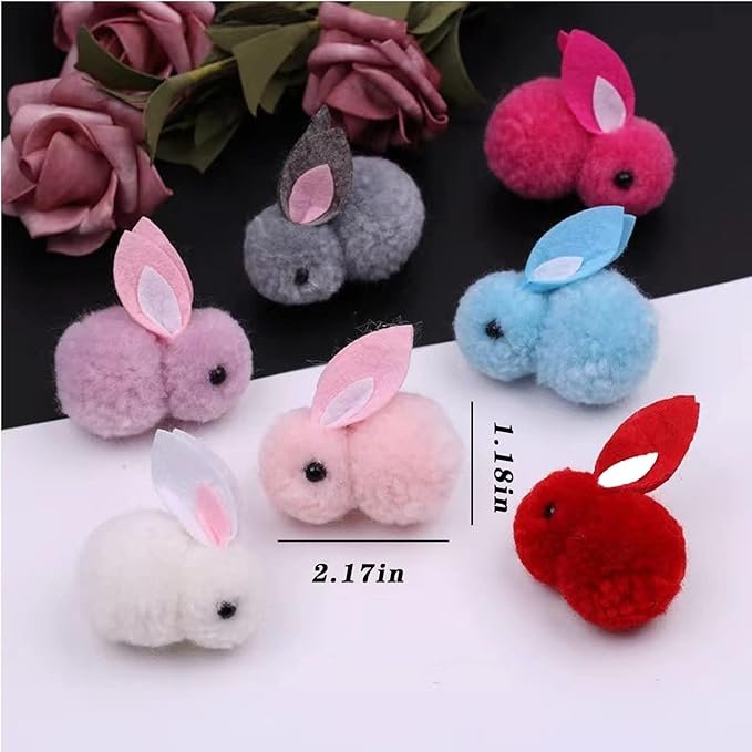 2 Furry Cat Toys Mice Rattle Interactive Mouse Toy for Indoor Cats Catnip Ball Pet Play Fur Ball Rabbit Assorted Color