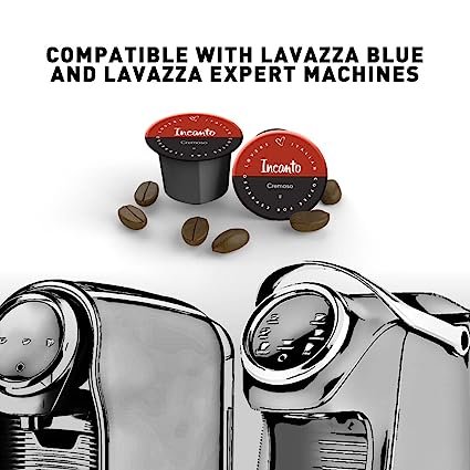 6 50-pack of Delicitaly Italian Coffee capsules for Lavazza BLUE and Lavazza EXPERT, containing Single Espresso pods (50 pods of Incanto espresso)