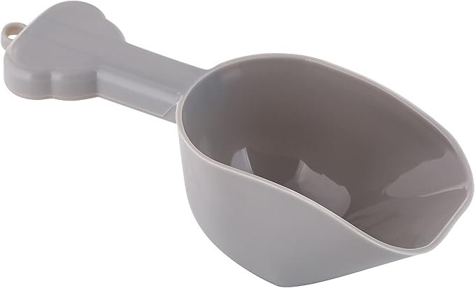 5 Pounce + Fetch 3 Gallon Pet Dry Food Container with Scooper | Dog Food Organizer | Helps Organize Pantry and Cabinets | Dog & Puppy Print Design | Carrying Handle | Flip Top Lid,White