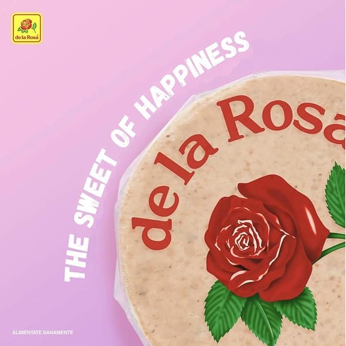2 De la Rosa Mazapan, Marzipan De la Rosa, Mexican Original Peanut Candy, Regular Pack of 30