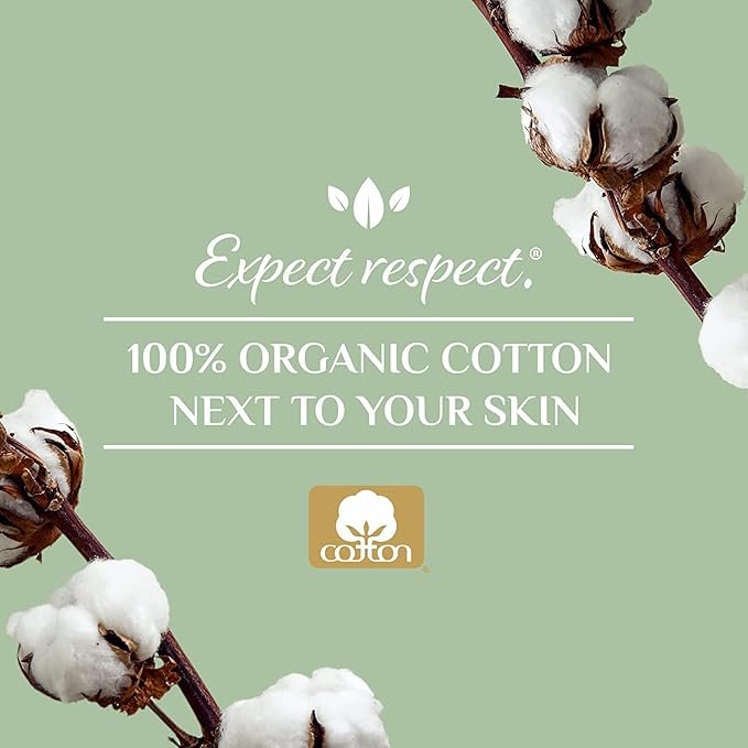 3 Organyc - 100% Organic Cotton Incontinence Pads for Bladder Leaks - Certified Odor Control, FSA/HSA Eligible, Moderate Flow, Regular Absorbency, 20 Count…