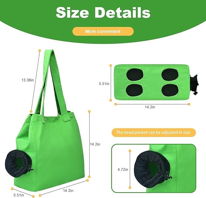 4 Cat Carrier Soft, Cat Soft-Sided Carriers for Large Cats 20 lbs, Pet Dog Cat Restraint Bag for Claw Care Nail Trimming, Anti-Scratching Grooming Soft Pouch Tote Bag, Canvas Shoulder Carrying Bag
