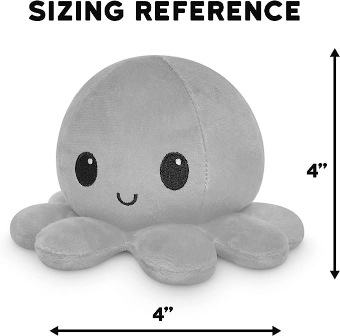 5 TurtleSoft - The Authentic Two-Sided Octopus Plush Toy - Lavender + Sapphire - Adorable Relaxing Stuffed Toys That Reflect Your Emotion