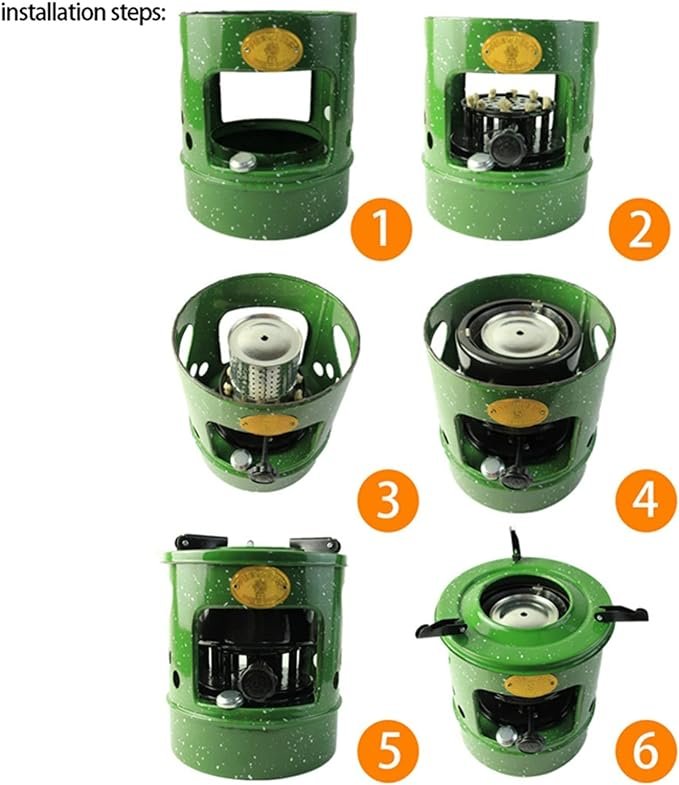4 1.5L/3L Indoor Portable Convection Kerosene Heater with 10 Wicks/12 Wicks