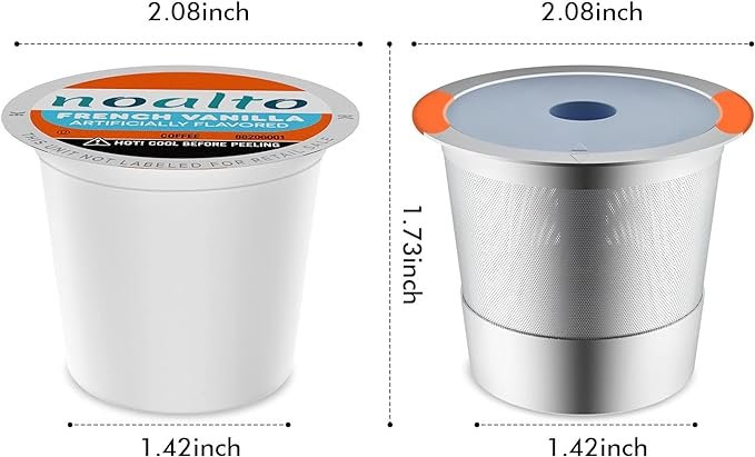 5 Reusable K Cups For Keurig | Keurig Reusable Coffee Pods,Universal stainless steel k Cups for Keurig 2.0 and 1.0 Coffee Makers-brewers(2pack)