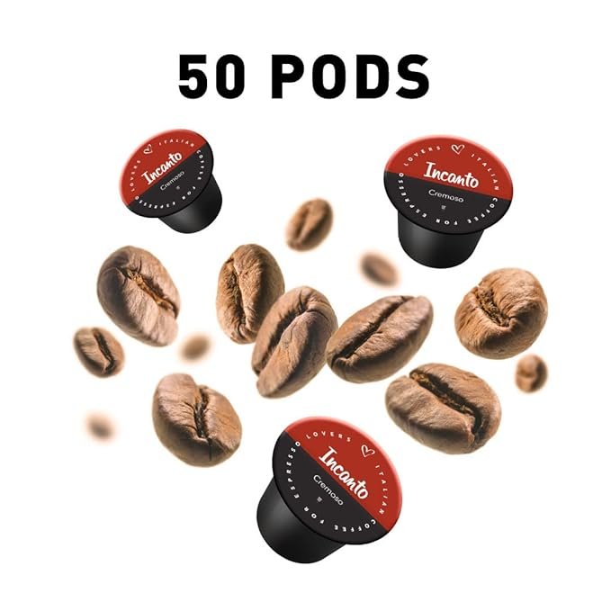 3 50-pack of Delicitaly Italian Coffee capsules for Lavazza BLUE and Lavazza EXPERT, containing Single Espresso pods (50 pods of Incanto espresso)
