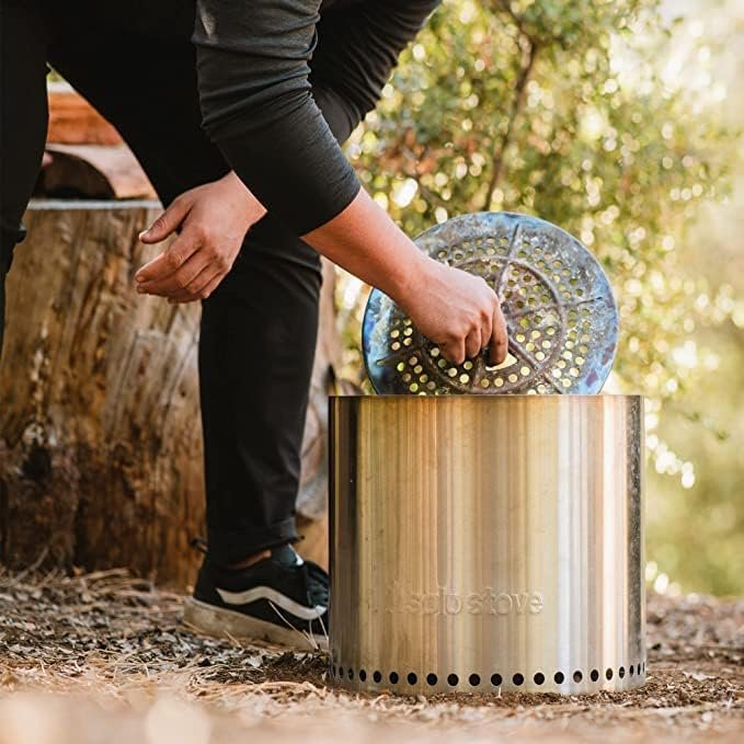 1 Solo Stove Ranger 2.0, Smokeless Fire Pit | Wood Burning Fireplaces with Removable Ash Pan, Portable Outdoor Firepit - Ideal for Camping, Stainless Steel, H: 12.5 in x Dia: 12.5 in, 15 lbs