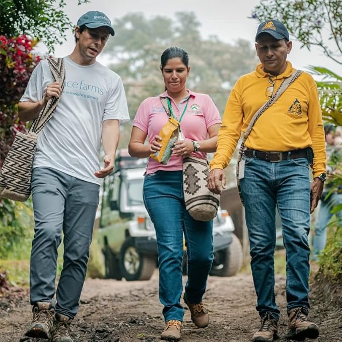 5 Grace Farms, Organic Whole Bean Coffee, Single Origin Colombia Light Roast, 12oz Bag, 1 Count | Notes of Caramel & Citrus | Gives Back 100% of Profits