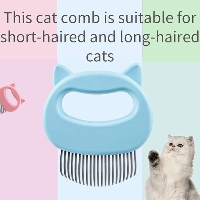 4 3 Pack Pet Massaging Shell Comb Dogs Cats Grooming Shedding Cleaning Brush Hair Removal Shedding Cleaning Comb for Removing Matted Fur Knots Tangles