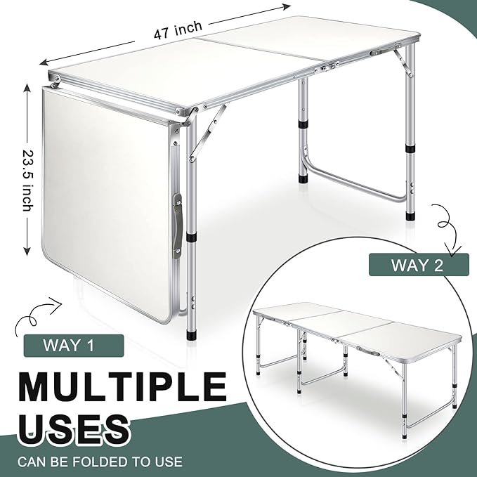 2 Queekay Foldable Outdoor Table