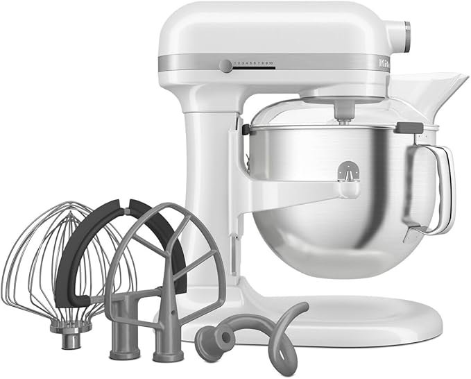 3 KitchenAid® 7 Quart Bowl-Lift Stand Mixer, White