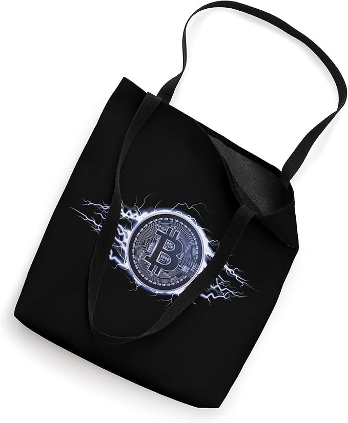 1 Lightnings Bitcoin Hodl Trader Digital Money BTC Crypto Coin Tote Bag