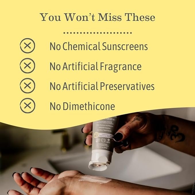 2 Earth Mama Tinted Mineral Sunscreen Lotion SPF 40, Contains Organic Argan and Red Raspberry Seed Oil, 3-Ounces