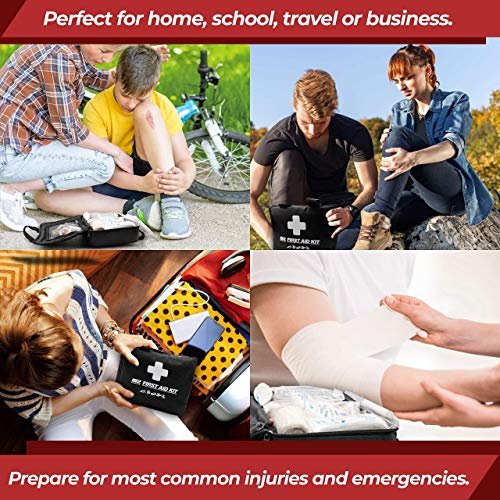 1 Premium Home Emergency First Aid Kit - M2 BASICS, 300 Pieces Including 40 Unique Items