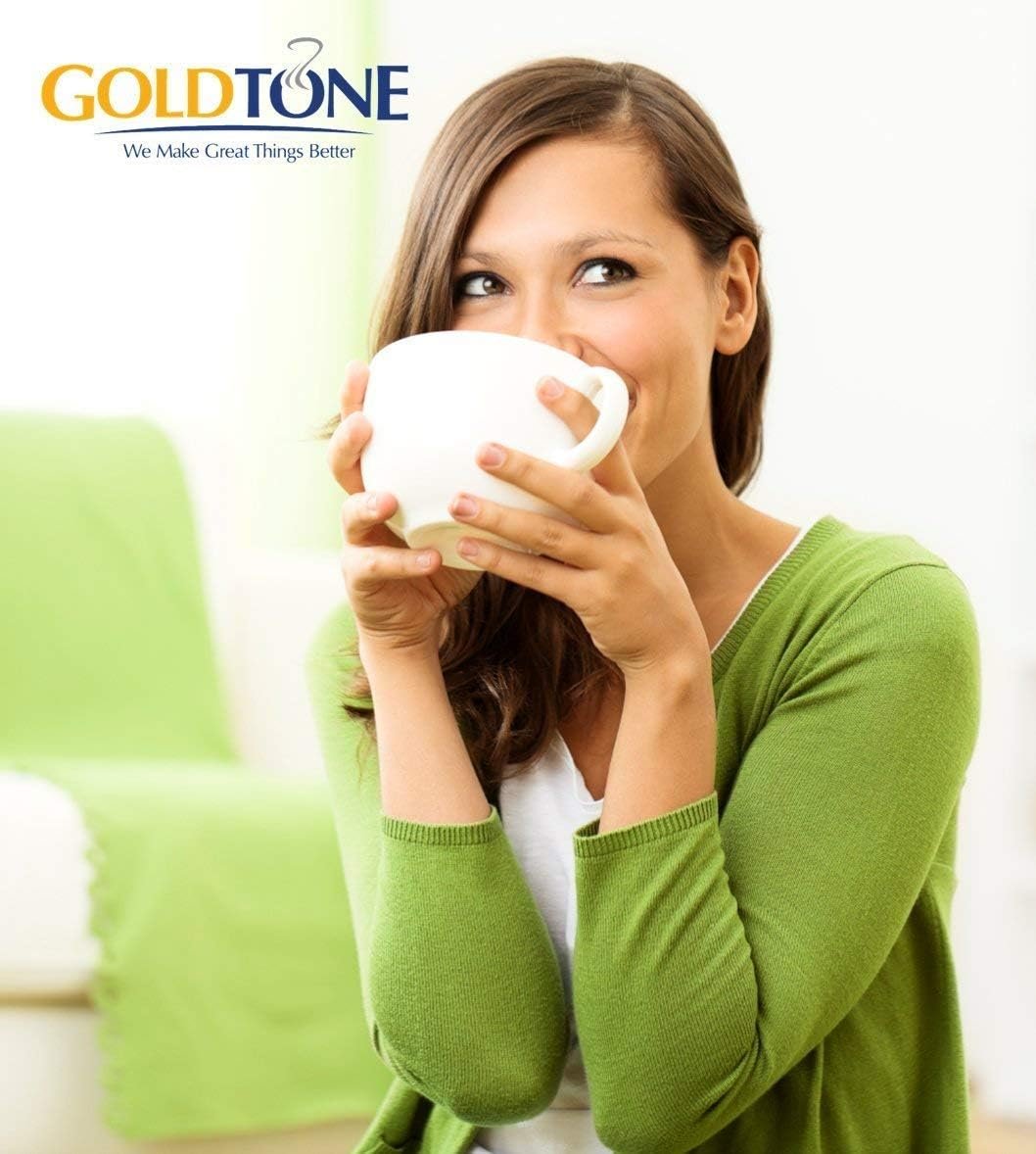 2 Reusable Cone Style Filter for 8-12 Cup Coffee Makers - Goldtone (1 Pack)