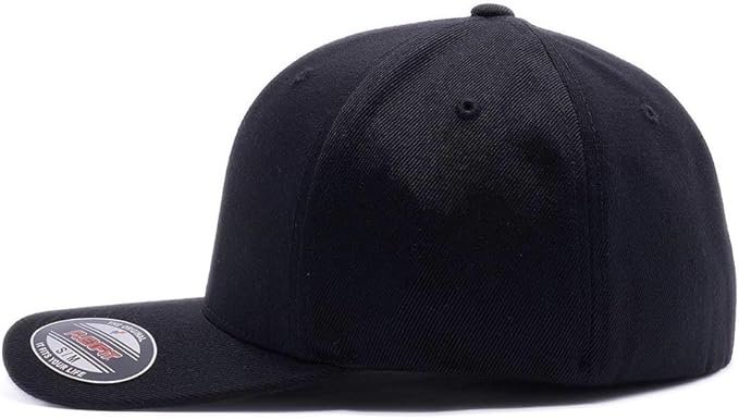 1 Bitcoin hat. Bitcoin Digital Currency. Embroidered. 6477 Flexfit Baseball Cap. (S/M, Black)