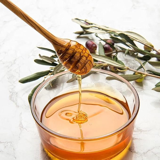 1 Wooden Honey Stirrer - Handmade Honey Utensil, 7.3-Inch Honey Dipper