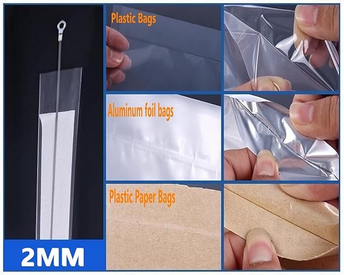 4 Impulse Heat Sealer Manual Bags Sealer Heat Sealing Machine 12 Inch Impulse Sealer Machine for Plastic Bags PE PP Bags with Extra Replace Element Grip