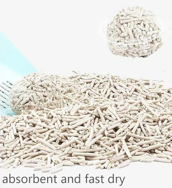 4 Tofu Cat Litter 11.2LB(5.6lb×2bag) Clumping, 100% Food Grade Raw Materials, Clumping,Flushable,Ultra Absorbent and Fast Drying,Solubility in Water,Really Dust-Free,Less Scattering