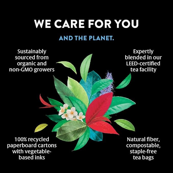 5 Choice Organics Sipping Box Tea Sampler, Variety Gift Box, 32 Total Tea Bags, 8 Flavors, Caffeinated and Caffeine-Free Teas, Sustainably Sourced Organic and Non-GMO Ingredients