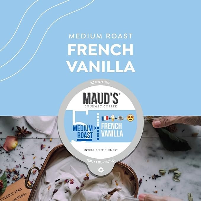 2 Renamed Product: Solar Energy Roasted French Vanilla Coffee Pods - 100% Arabica California Blend - 100 Count