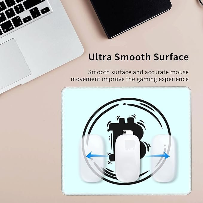 3 Bitcoin Mouse Pad Non-Slip Rubber Base 10x12 in Square Waterproof Mouse Pad for Laptop Office Desk Accessories Mouse Pad