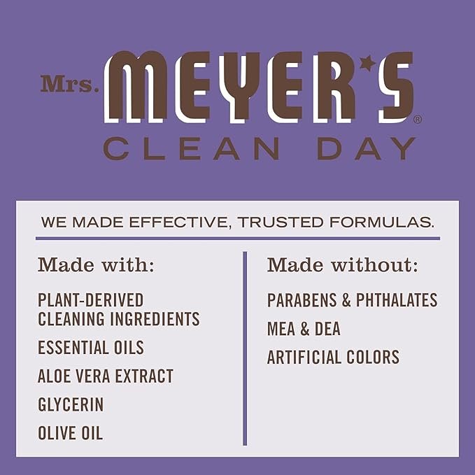 5 MRS. MEYER'S CLEAN DAY Liquid Dish Soap Refill, Biodegradable Formula, Compassion Flower, 48 fl. oz