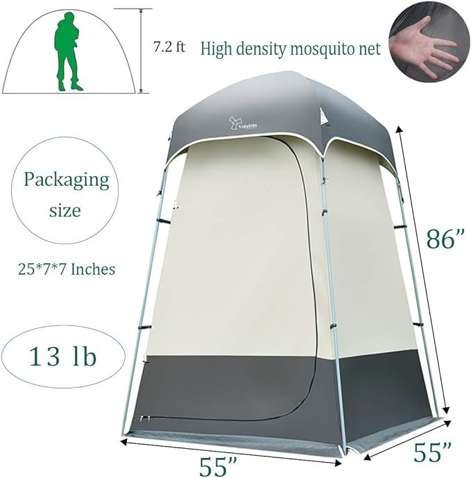 4 Outdoor Shower Tent Changing Room Privacy Portable Camping Shelters