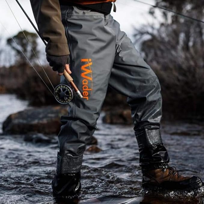 3 IWADER S1 Men's Fishing and Hunting Chest Waders, Premium Outdoor Gear with Neoprene Stockingfoot