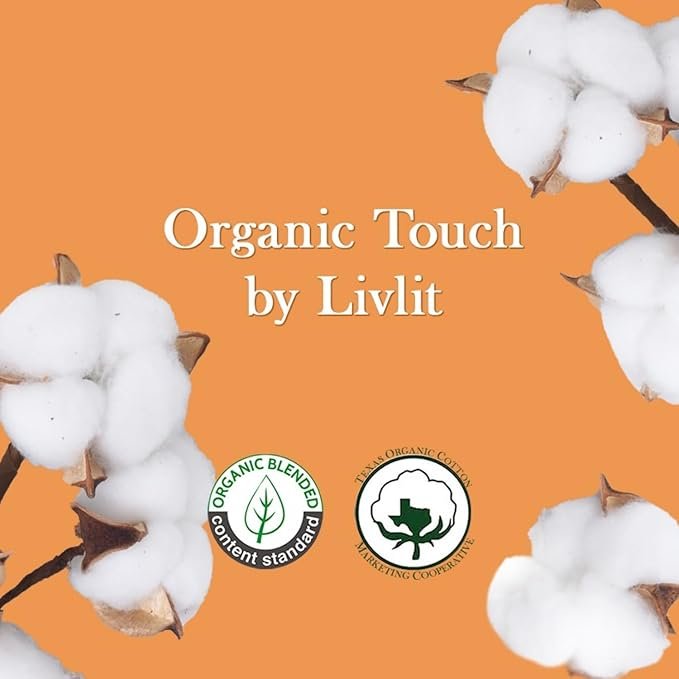 1 Large Size Ultra Thin Sanitary Pads, 100% Organic Cotton from Texas, Powerful Leak Protection, Unscented, Chlorine Free and Absorbency of Feminine Periods, Pads for Women (32 Count)