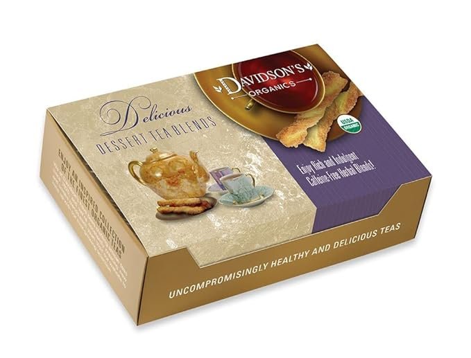 1 Davidson's Organics, Raspberry Cream Caramel, 100-count Individually Wrapped Tea Bags