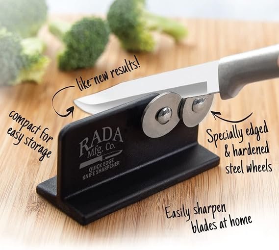 3 USA-made Stainless Steel Knife Sharpening Device by Rada Cutlery
