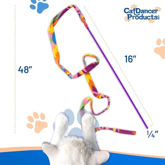 1 Cat Dancer Products Charmer Interactive Cat Toy