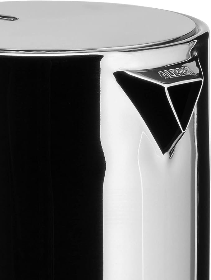 1 Silver Alessi Espresso Coffee Maker Stovetop Moka Pot, 3 Cup