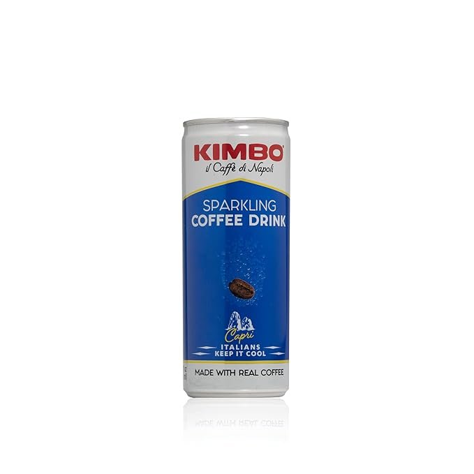 1 Sparkling Arabica Coffee - Kimbo's Authentic Italian Blend - 4 Pack of 8.5oz Cans