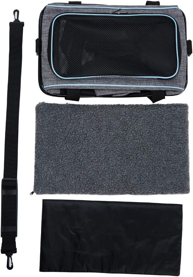 4 Vceoa 17.5x11x11 Inches Cat, Dog Carrier for Pets Up to 16 Lbs, Soft-Sided Cat Bag Animal Carriers Travel Puppy Carry As a Toy of Fabric Pet Home