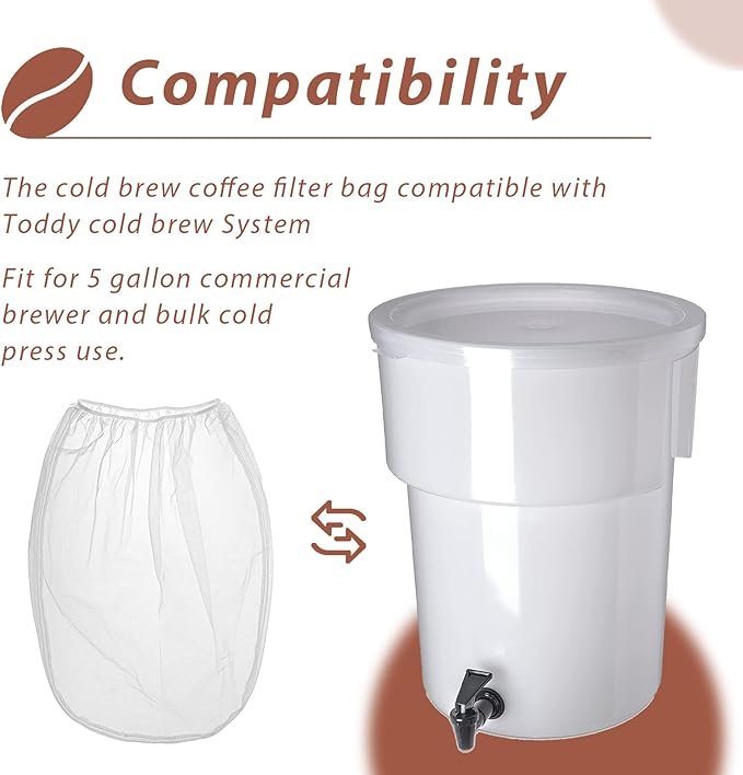 2 Cold Brew Coffee Filter Bag for Toddy Cold Brew System - 2 Pack