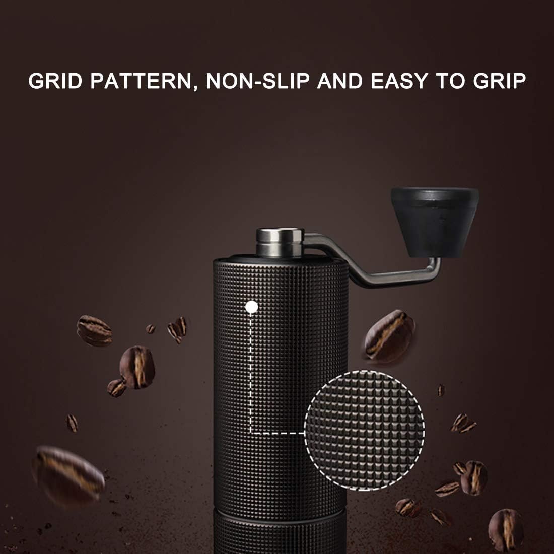 5 C2 Manual Coffee Grinder by TIMEMORE with Stainless Steel Conical Burr