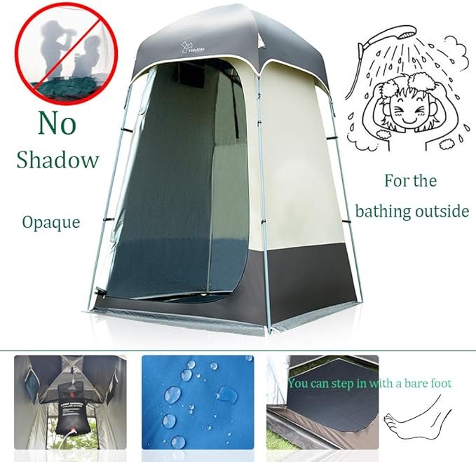 1 Outdoor Shower Tent Changing Room Privacy Portable Camping Shelters