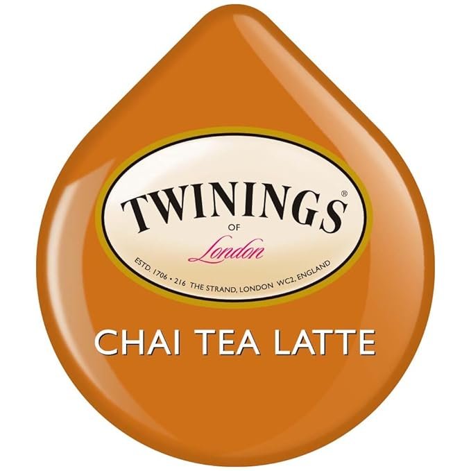 1 Twinings Chai Tea Latte T-Discs, 8 Count (Pack of 5) for Tassimo Brewing Machines.