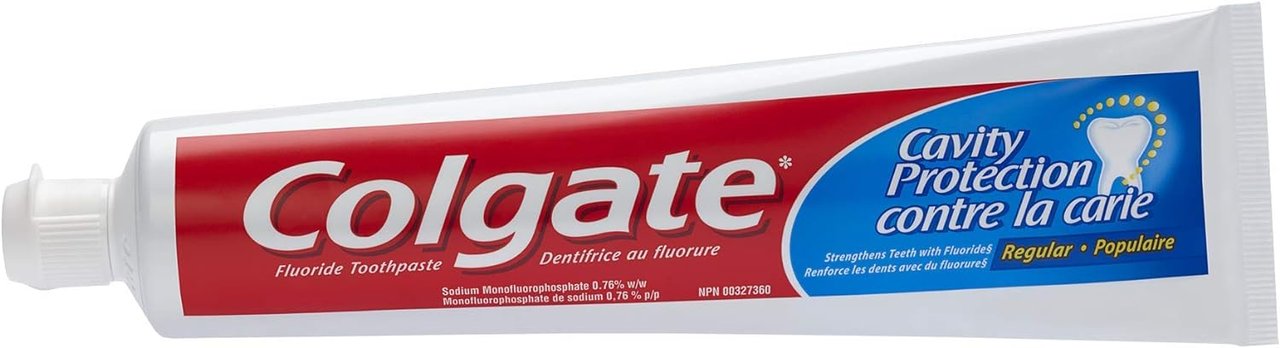 1 Colgate Cavity Protection Fluoride Toothpaste, Regular, 4 count X 120 mL/count