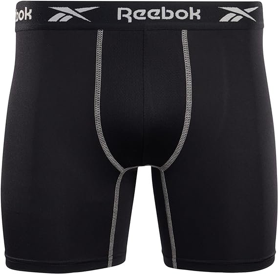 2 Reebok Men's Underwear - Performance Boxer Briefs (4 Pack)